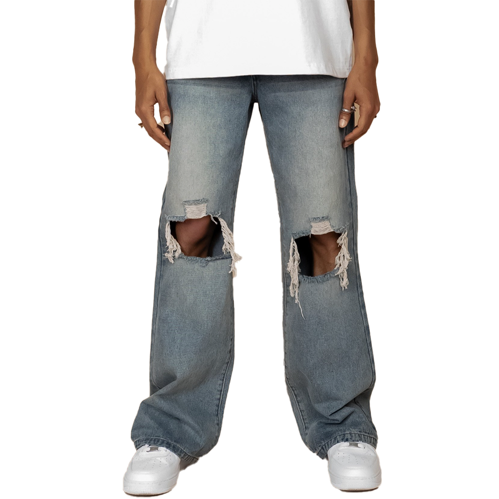 Distressed Baggy Jean