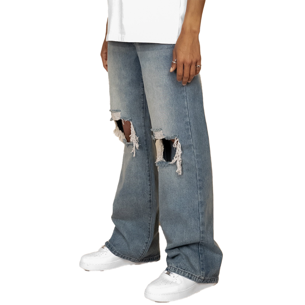 Distressed Baggy Jean