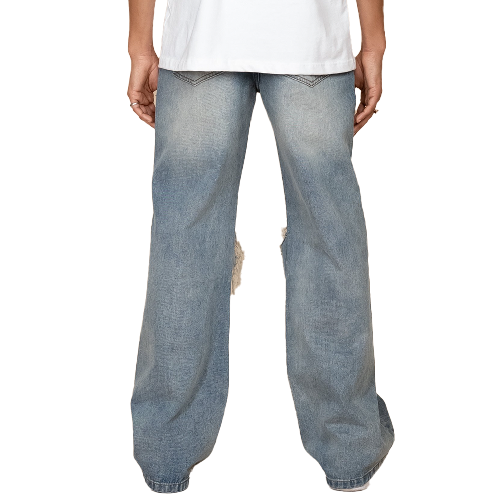 Distressed Baggy Jean