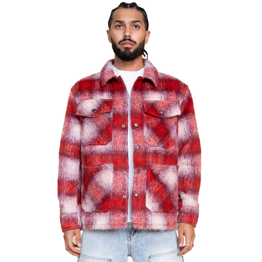 Red Mohair Flannel