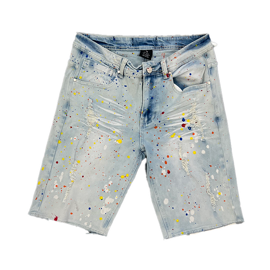 Denim Paint Splatter